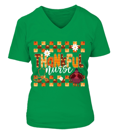 thankful nurse V-neck T-Shirt Woman