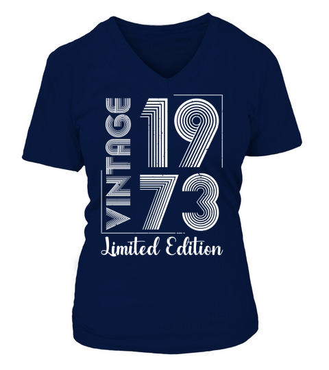 Vintage 1973 Limited Edition V-neck T-Shirt Woman