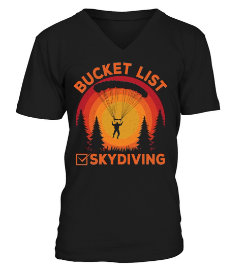 Bucket list skydiving 05 V-Neck T-shirt
