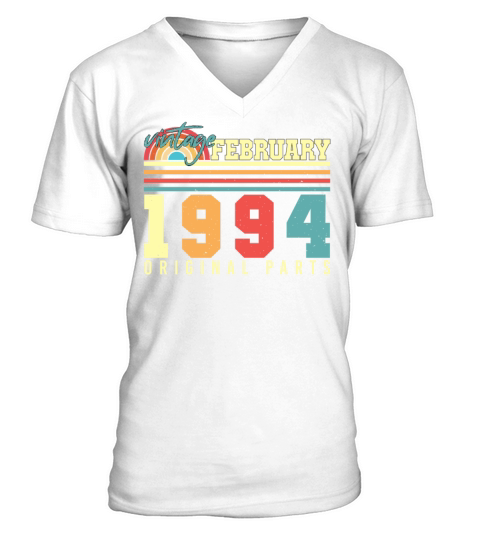 Gift Idea Vintage February 1994 V-Neck T-shirt