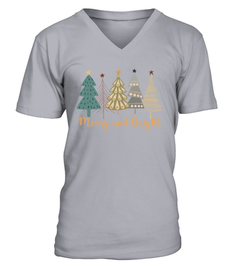 Merry and Bright 28 V-Neck T-shirt