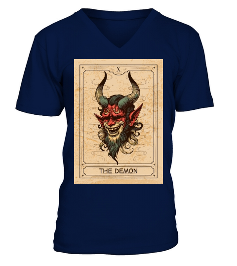 The Demon Tarot Card V-Neck T-shirt