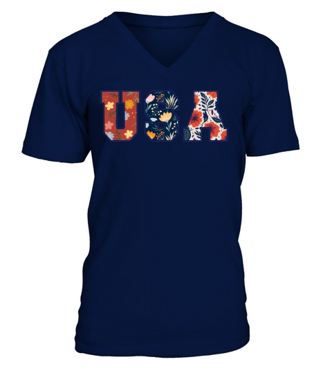 USA 3 V-Neck T-shirt