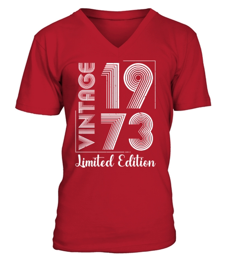 Vintage 1973 Limited Edition V-Neck T-shirt