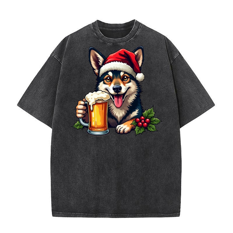 Animal Beer Christmas Sublimation Bundle 19 Washed T-Shirt