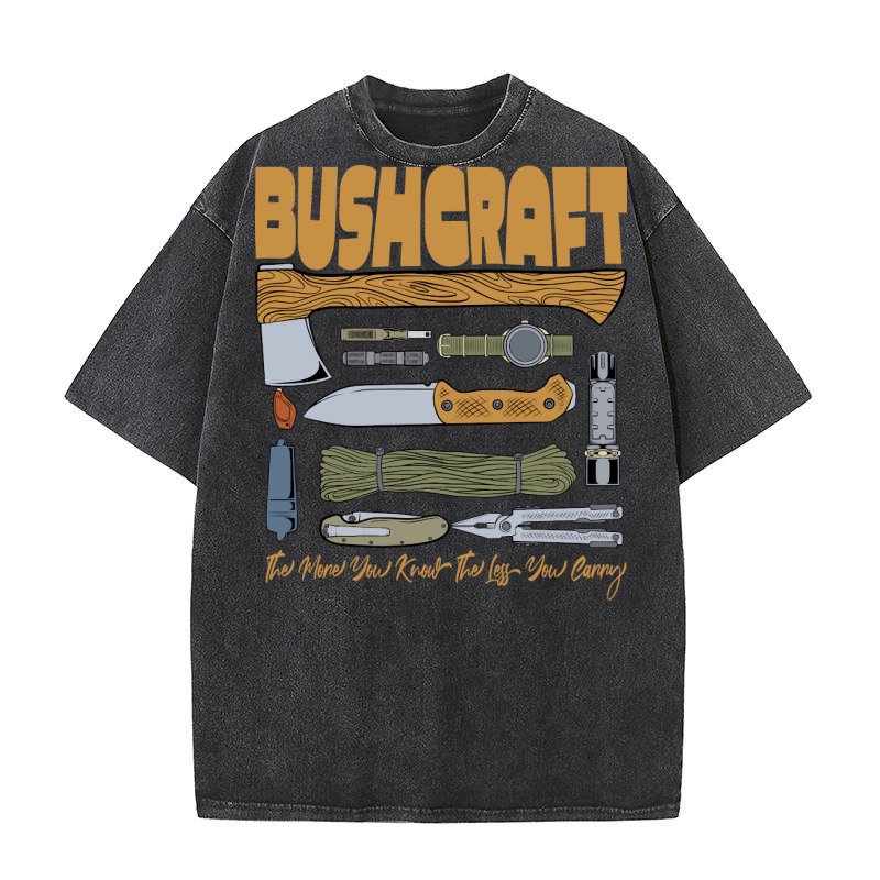Bushcraft, The More You Know Washed T-Shirt