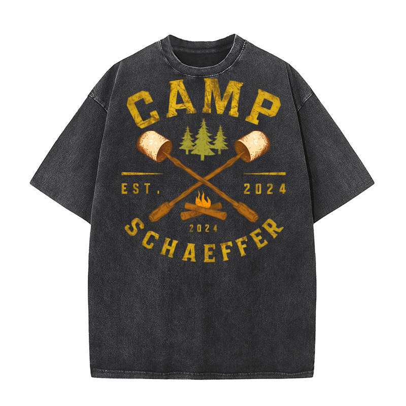 Camp schaeffer 2024 Washed T-Shirt