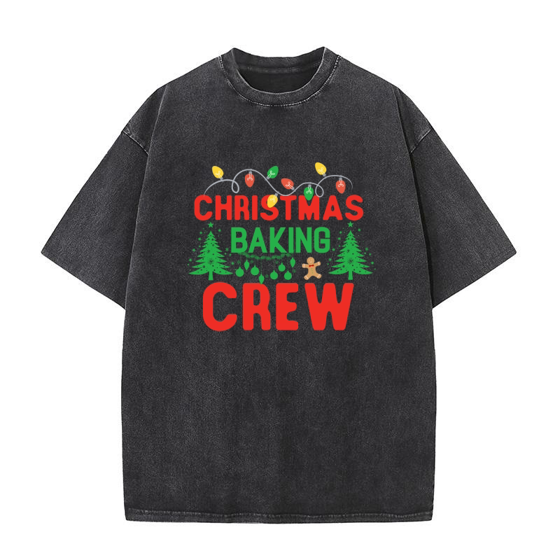 Christmas Baking Crew Washed T-Shirt