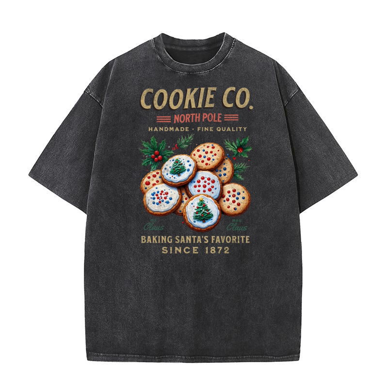 Cookie Co North Pole Handmade Fine Quality Washed T-Shirt