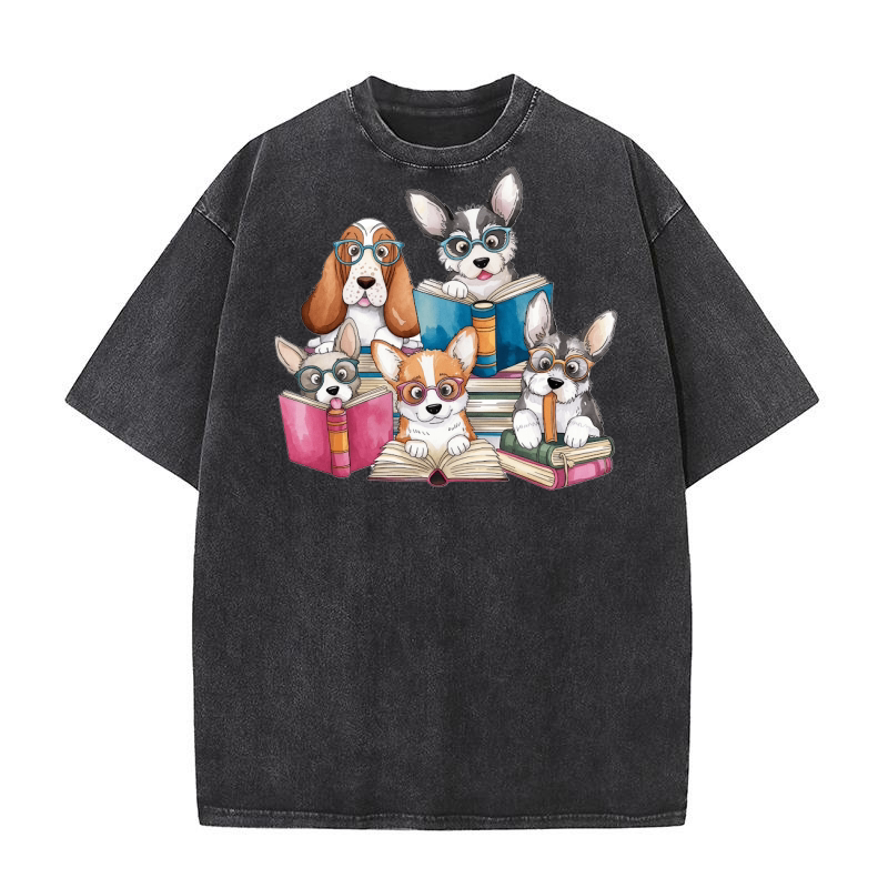 Dog Watercolor Bundle 05 Washed T-Shirt