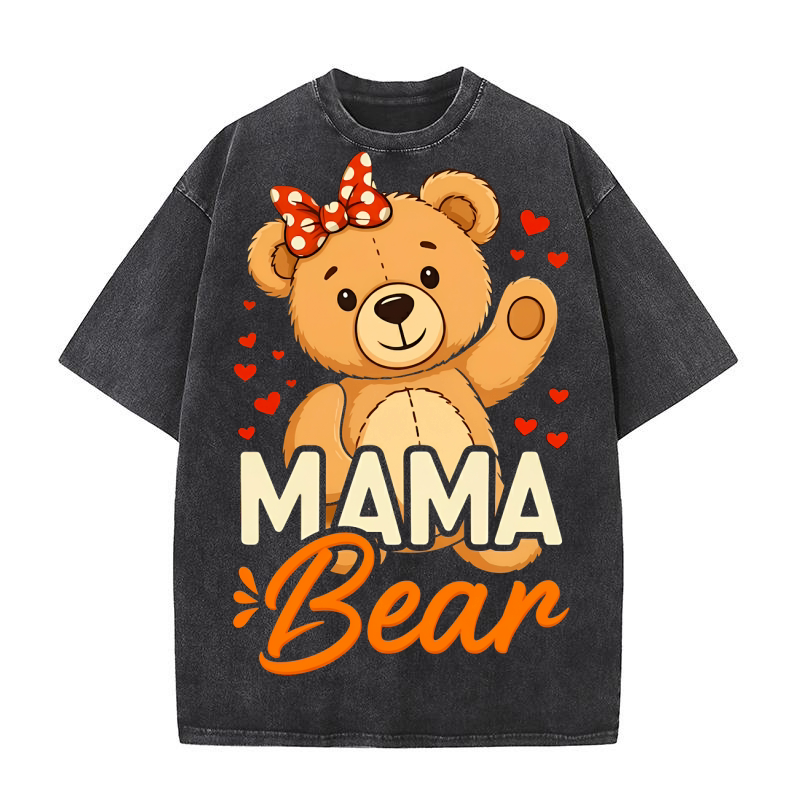 Mama Bear 02 Washed T-Shirt