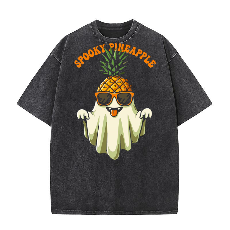 Spooky Pineapple 3 Washed T-Shirt