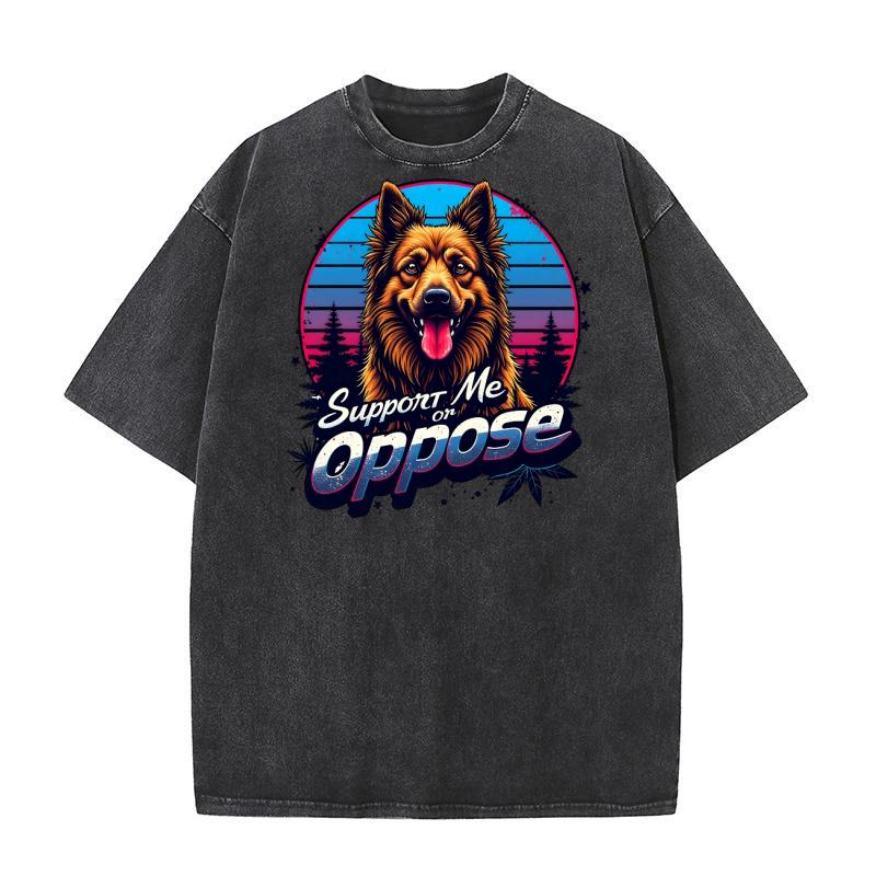 Support Me or Oppose Washed T-Shirt