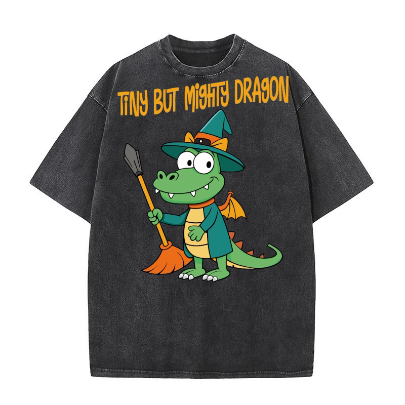 Tiny but mighty dragon Washed T-Shirt