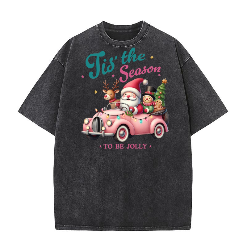 Tis The Season To Be Jolly Washed T-Shirt