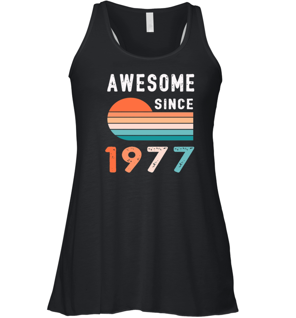1977 Birthday Retro Vintage Gift Women's Flowy Tank Top
