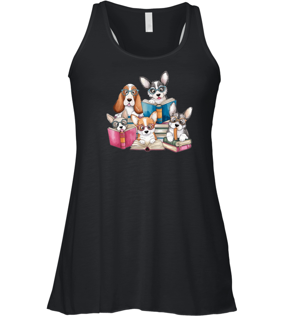Dog Watercolor Bundle 05 Women's Flowy Tank Top