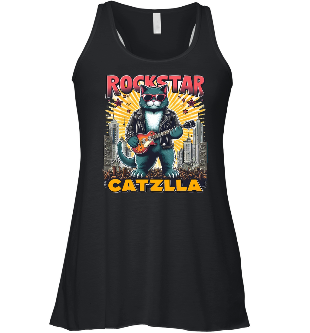 funny cat (13) Women's Flowy Tank Top