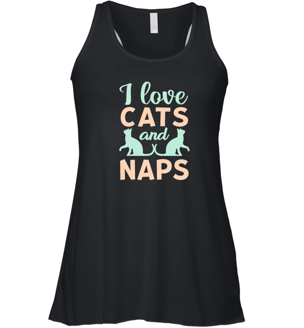 I Love Cats and Naps Women's Flowy Tank Top