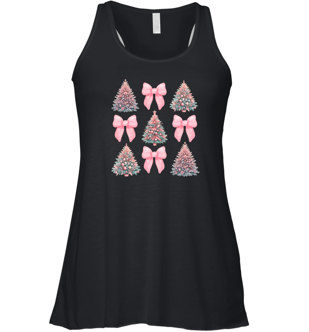 pink coquettte tree Women's Flowy Tank Top