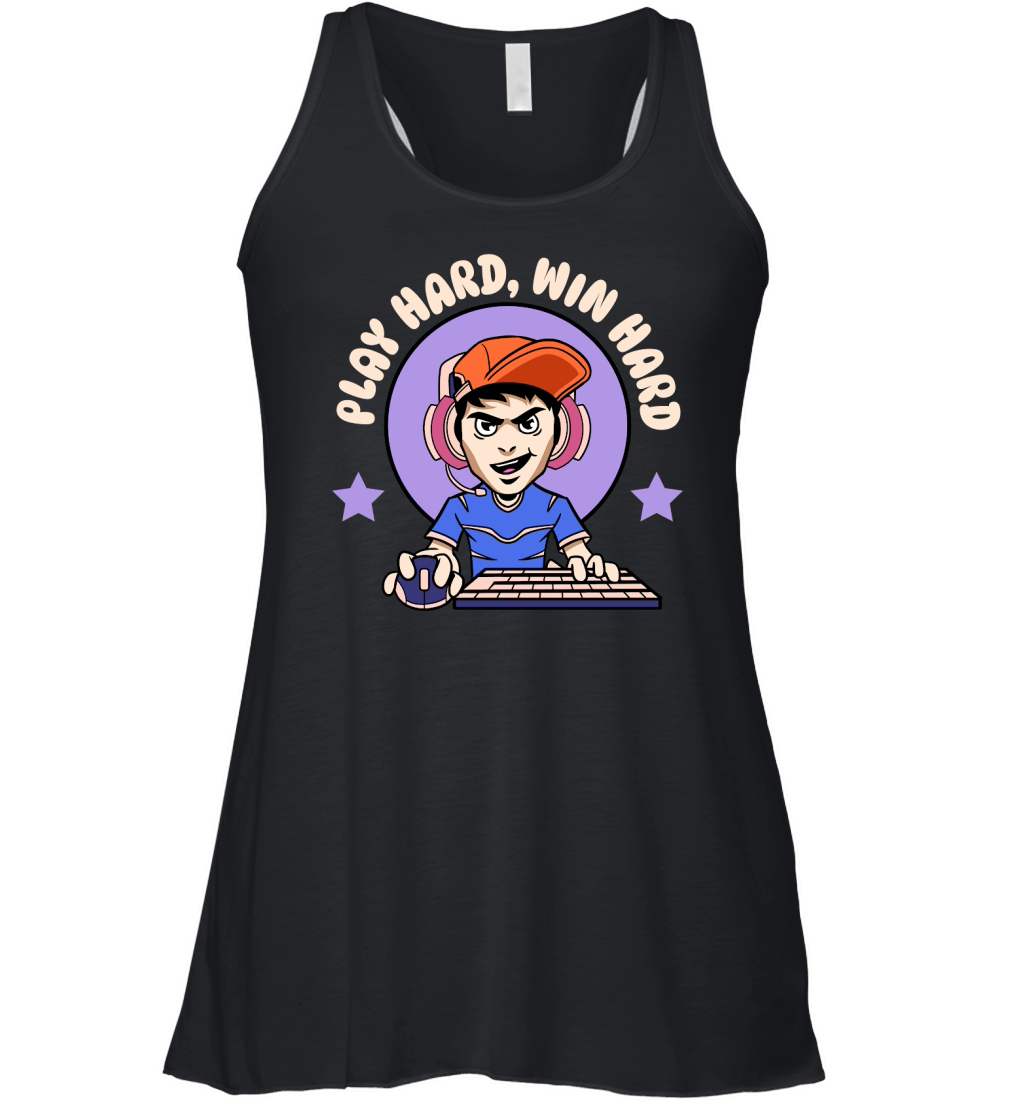 Play Hard, Win Hard Women's Flowy Tank Top