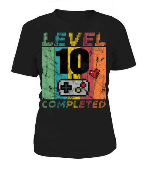 10th Birthday Gamer T-Shirt Level 10 Completed Women's T-Shirt