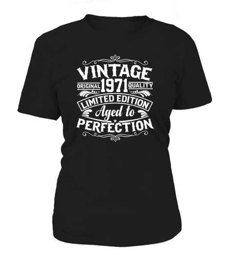 50th Birthday Svg Vintage 1971 Svg Aged to perfection T shirt design Women's T-Shirt