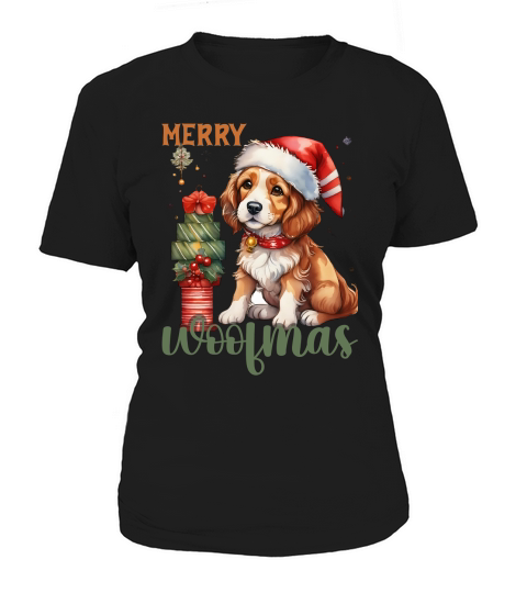 Merry woofmas Dog 1 Women's T-Shirt