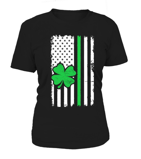 Vintage American Flag St. Patricks Day Women's T-Shirt