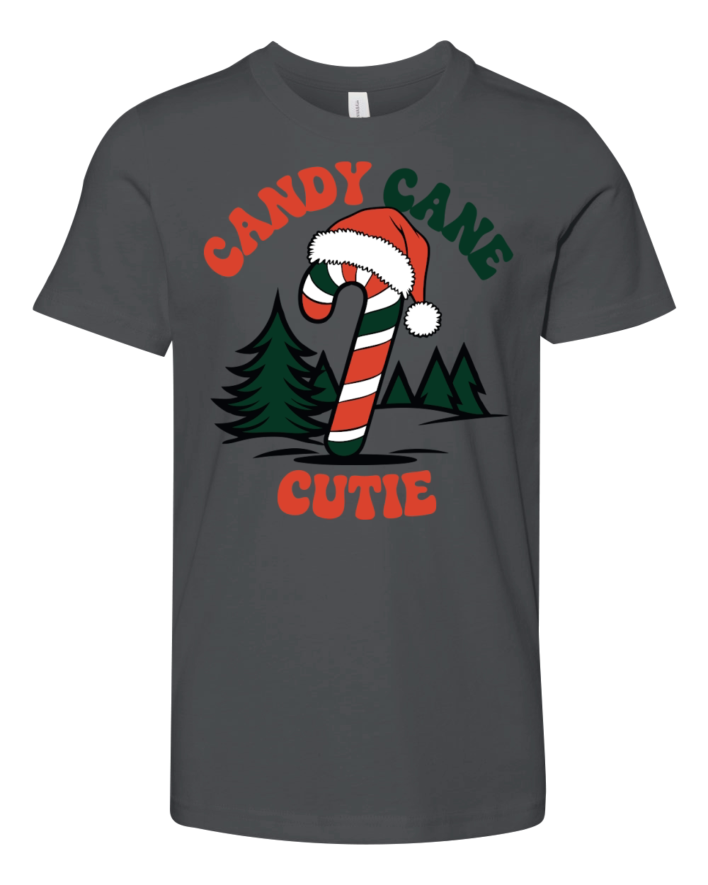 Candy Cane Cutie Youth Unisex Jersey Tee