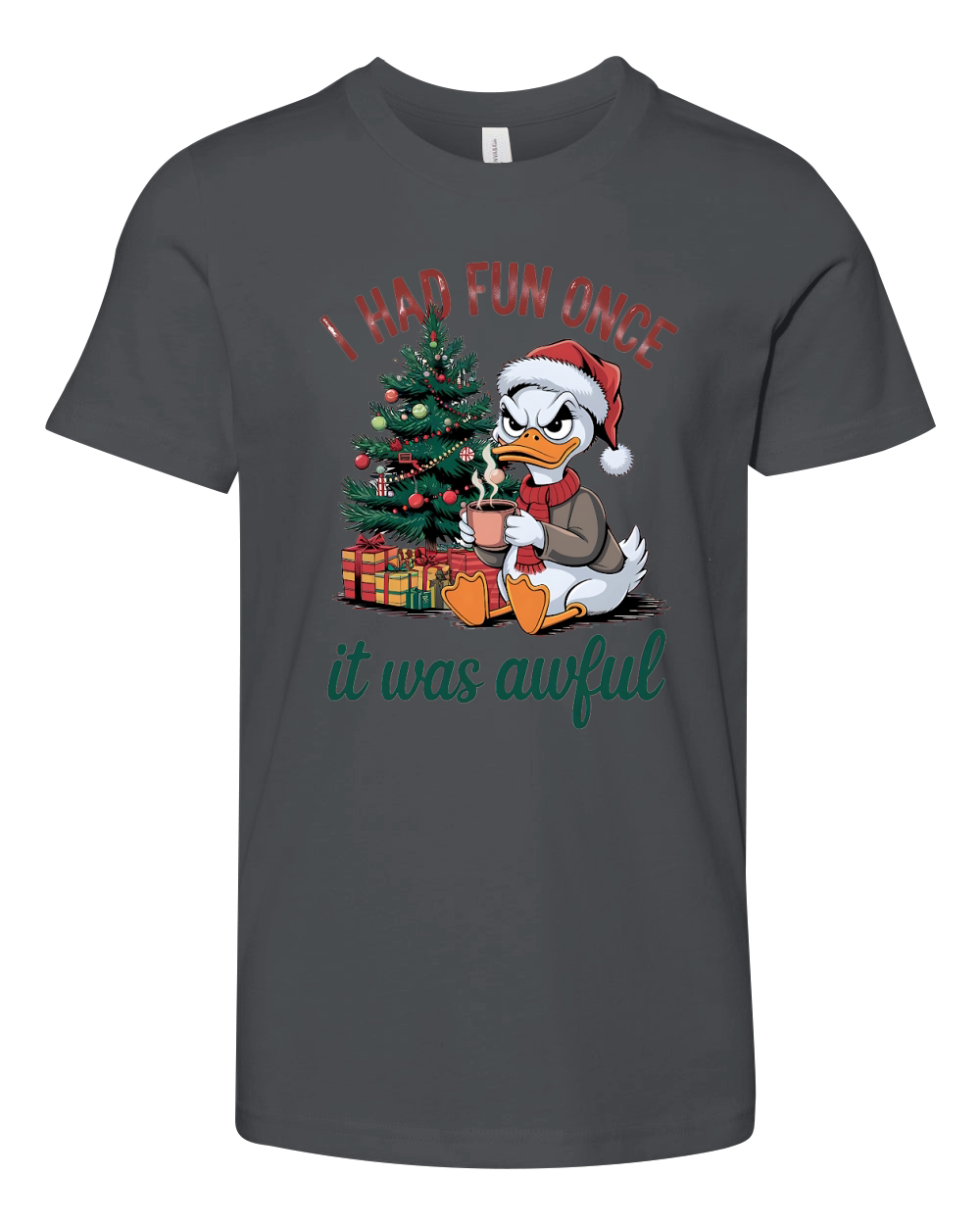 I had fun once It was awful 02 Youth Unisex Jersey Tee