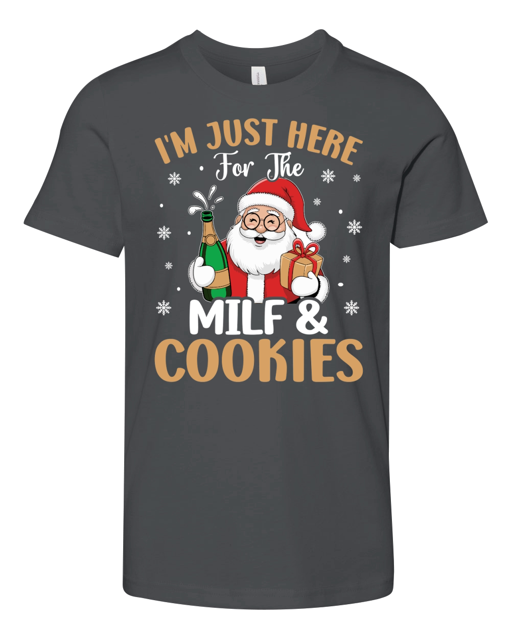 Im Just here for the Milf & Cookies 6 Youth Unisex Jersey Tee