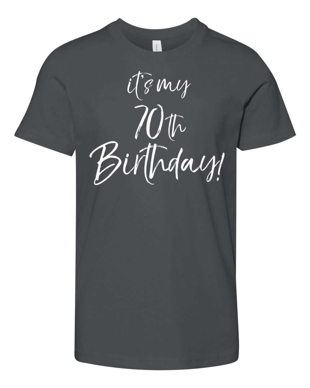 It s My 70th Birthday for Women Vintage 70 Years Youth Unisex Jersey Tee