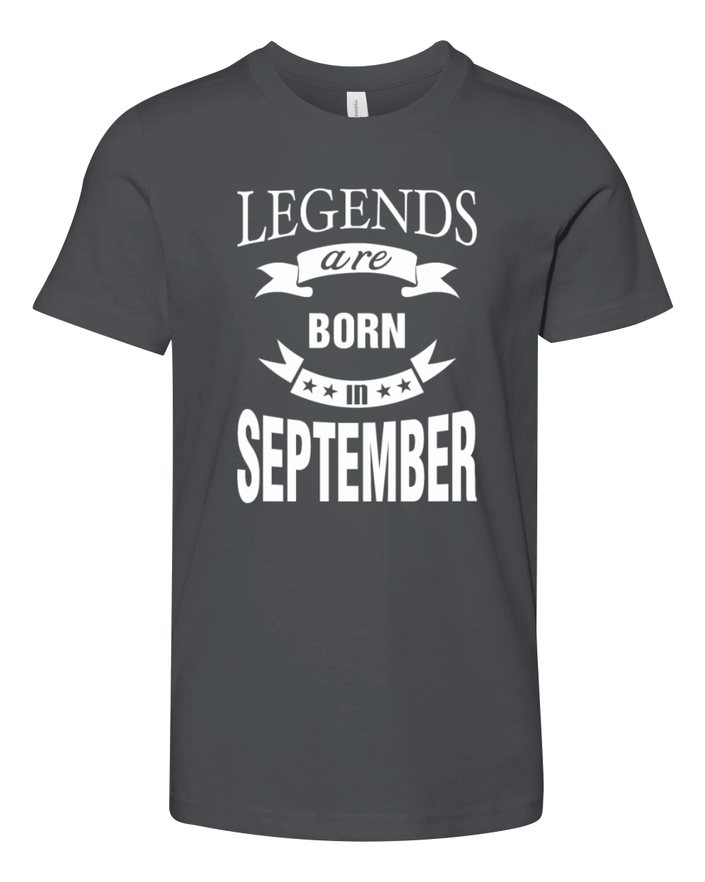 Legends are born in September Youth Unisex Jersey Tee