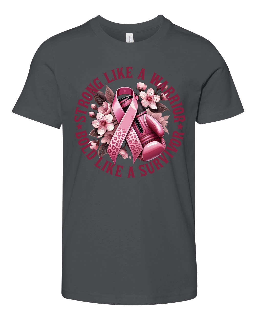 Strong Like a Warrior Bold Like A Survivor Youth Unisex Jersey Tee