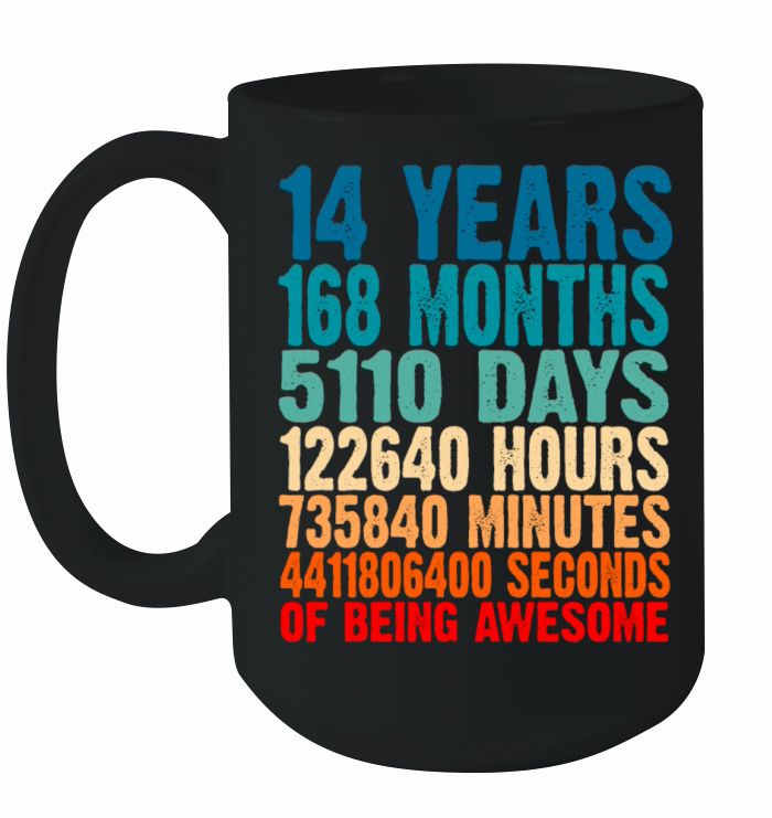 14 Years Of Being Awesome Gifts 14 Years Old 14 Bi Ceramic Mug