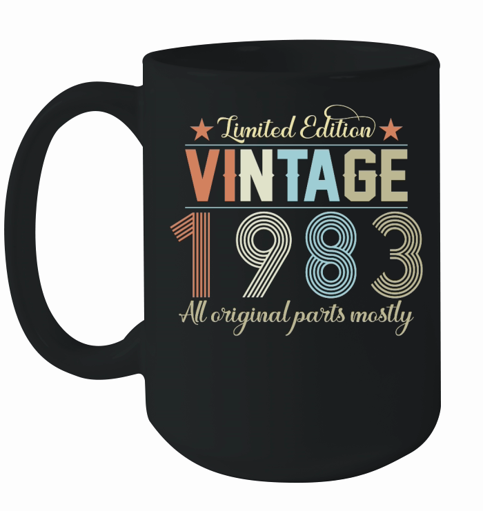 Birthday   Limited Edition Vintage 1983 Ceramic Mug
