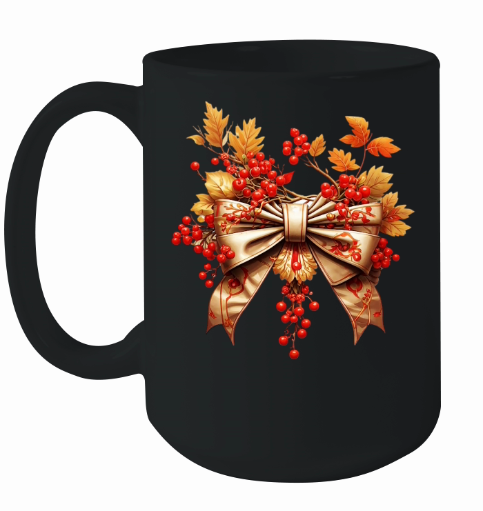 Fall bow sublimation 03 Ceramic Mug