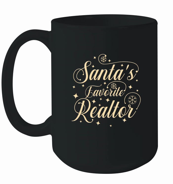 santas favorite realtor Ceramic Mug