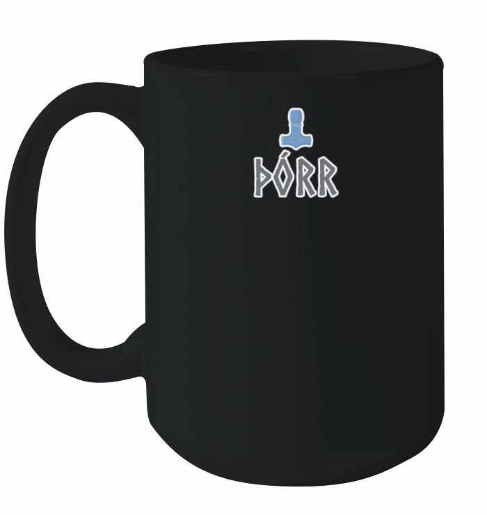 Thor Mjolnir Norse Mythology Hammer Viking Nordic Ceramic Mug