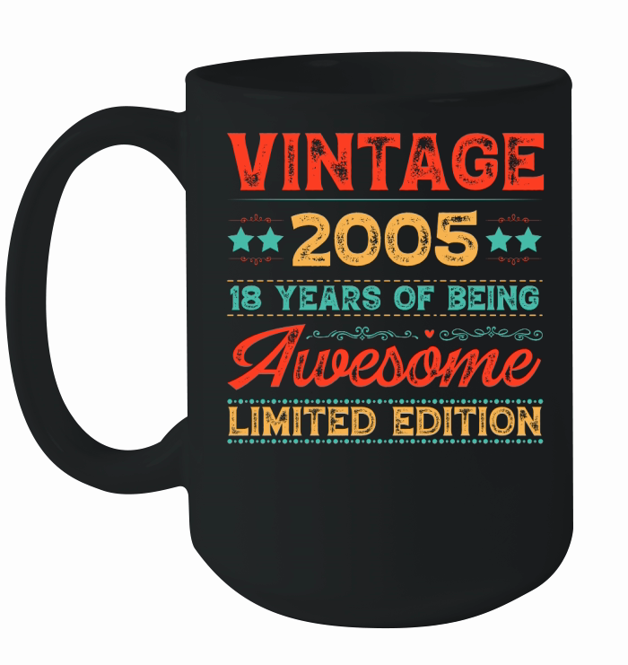 Vintage 2005 Being Awesome Limited Edition Birthday (1) Ceramic Mug