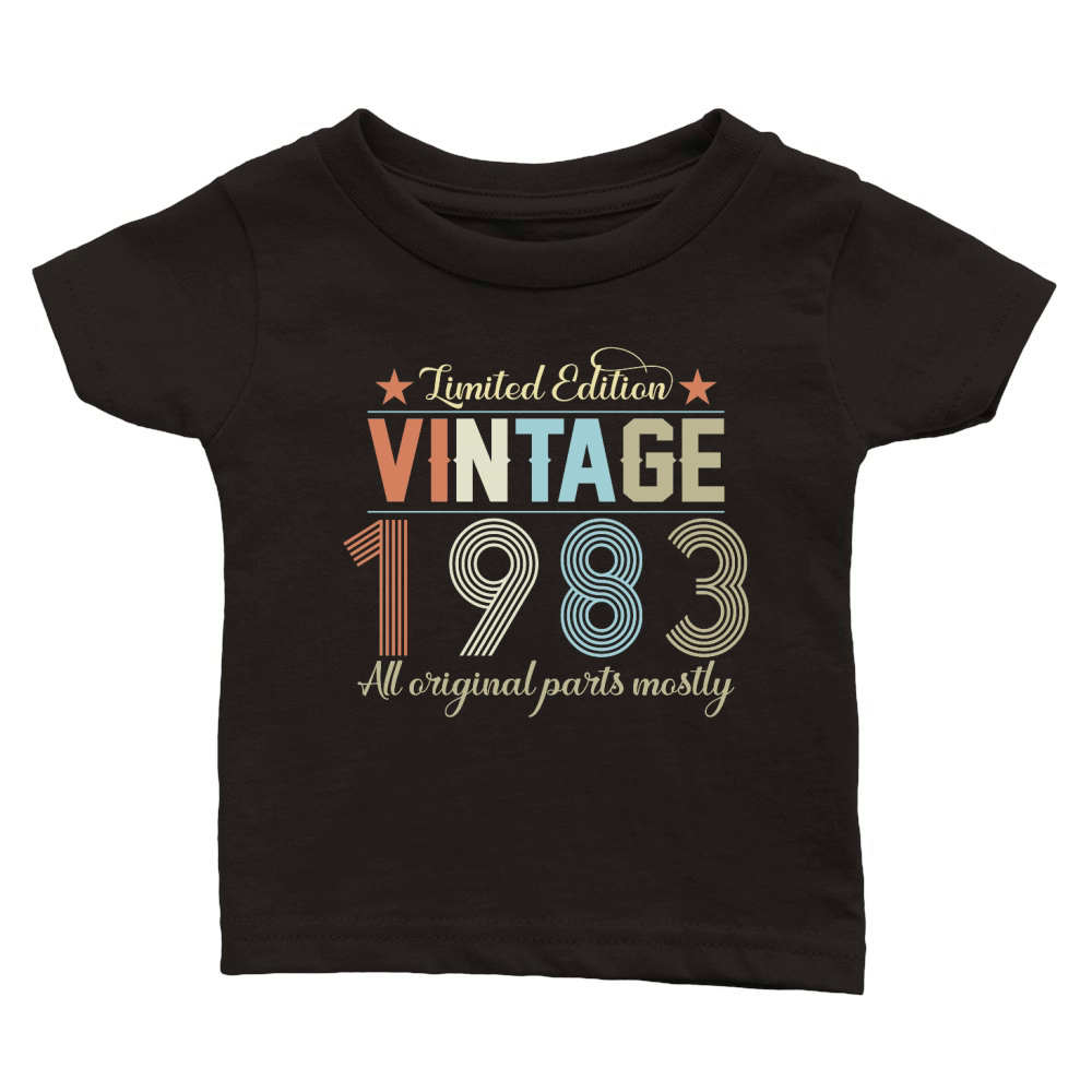 Birthday   Limited Edition Vintage 1983 Classic Baby Crewneck T-shirt