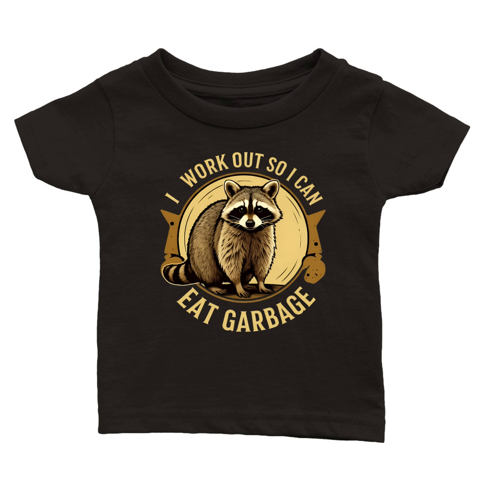 I work out so i Can Eat Garbag 02 Classic Baby Crewneck T-shirt