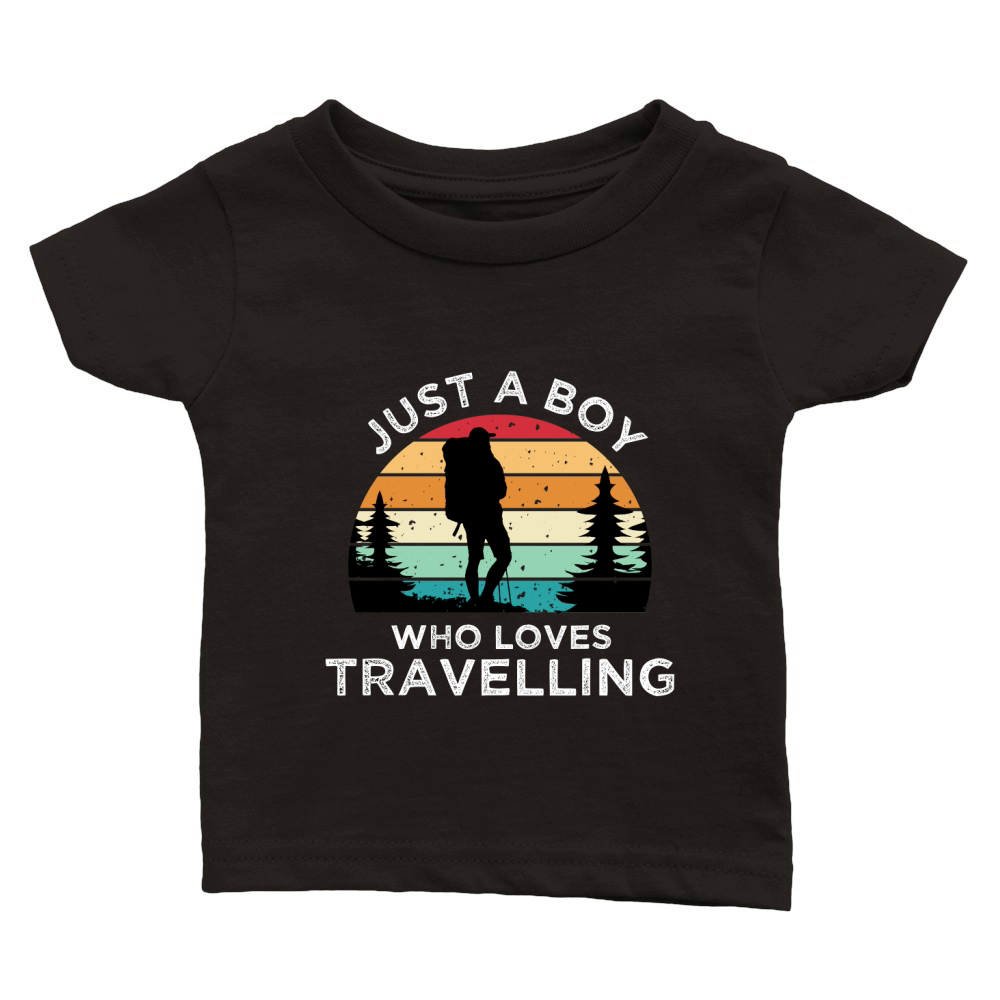 Just a boy who loves travelling 02 Classic Baby Crewneck T-shirt