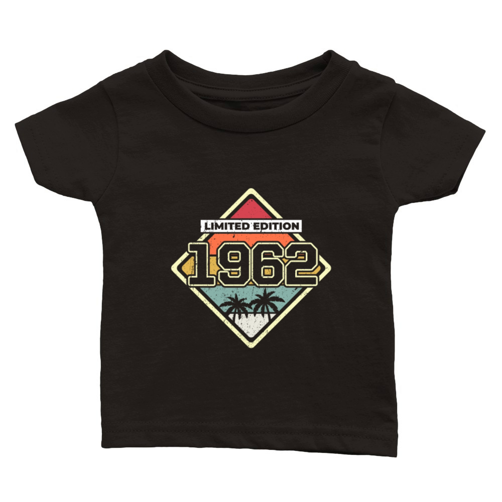 Limited Edition 60th Birthday Gift Vintage 1962 Classic Baby Crewneck T-shirt
