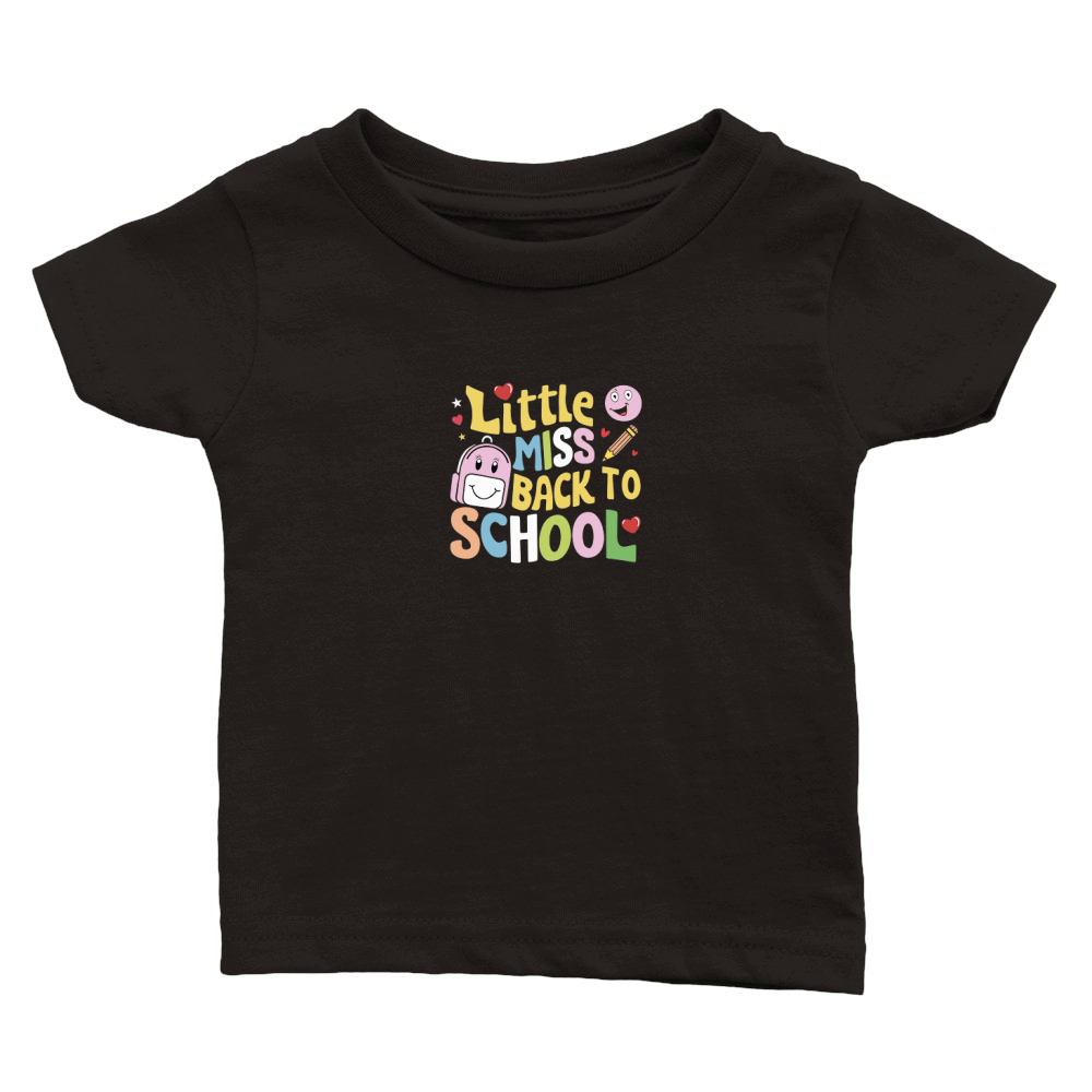 Little miss back to school Classic Baby Crewneck T-shirt