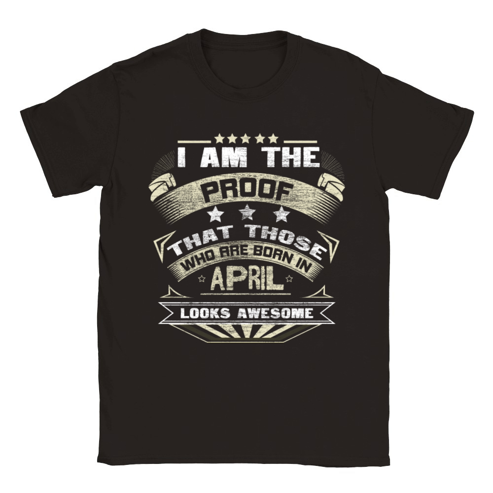 April Birthday Celebration Funny Saying Classic Kids Crewneck T-shirt