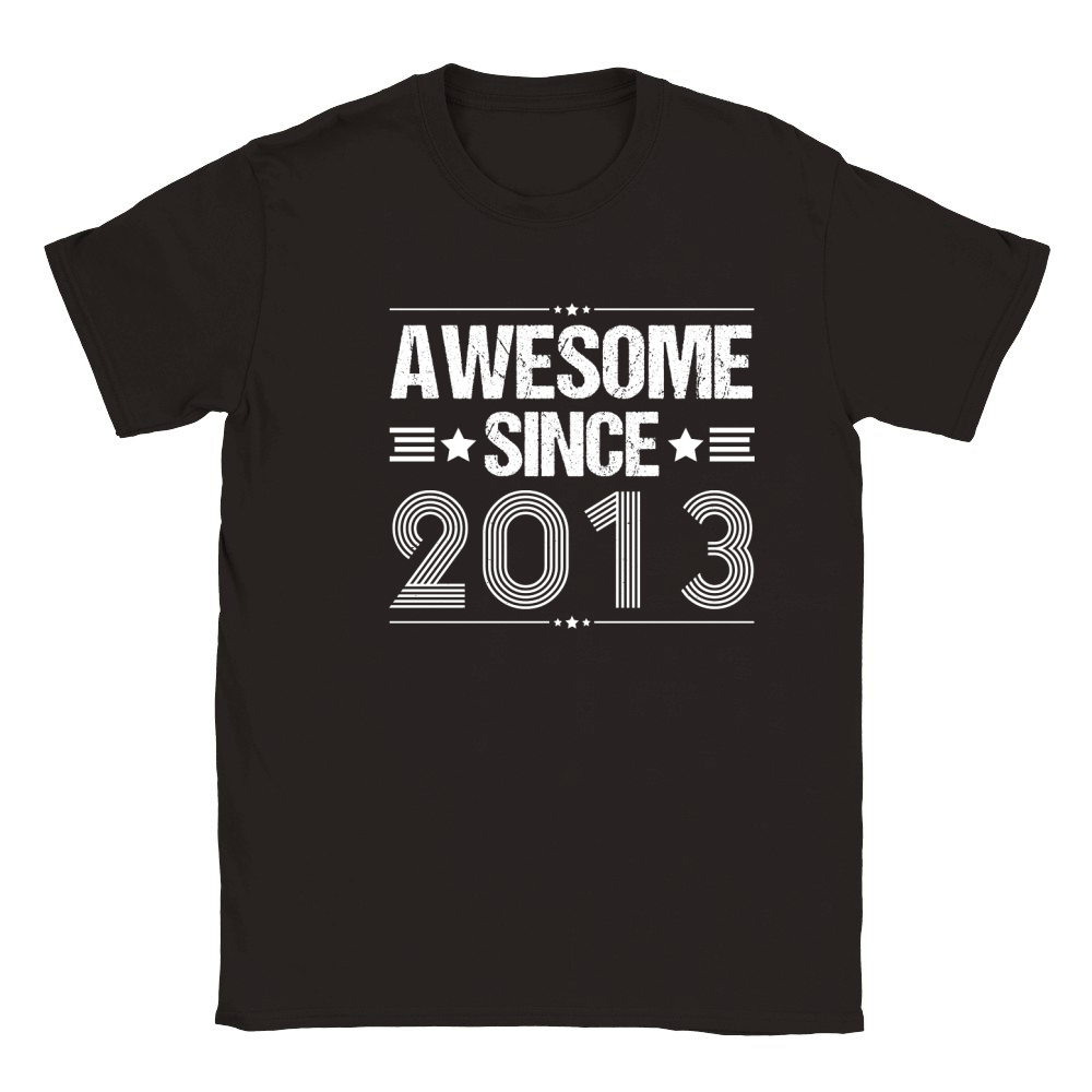 Awesome Since 2013 Birthday  (2) Classic Kids Crewneck T-shirt