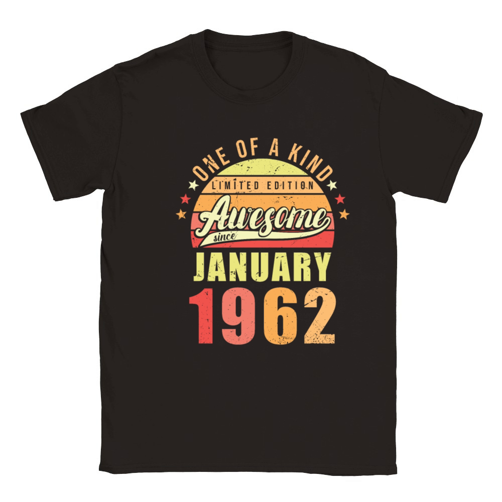 Birthday Awesome since January 1962 Classic Kids Crewneck T-shirt