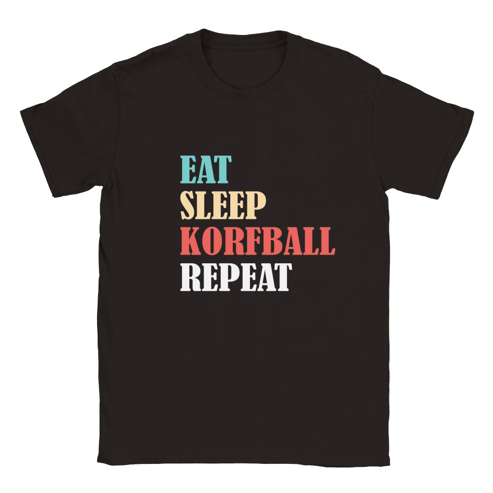 Eat Sleep Korfball Repeat Classic Kids Crewneck T-shirt